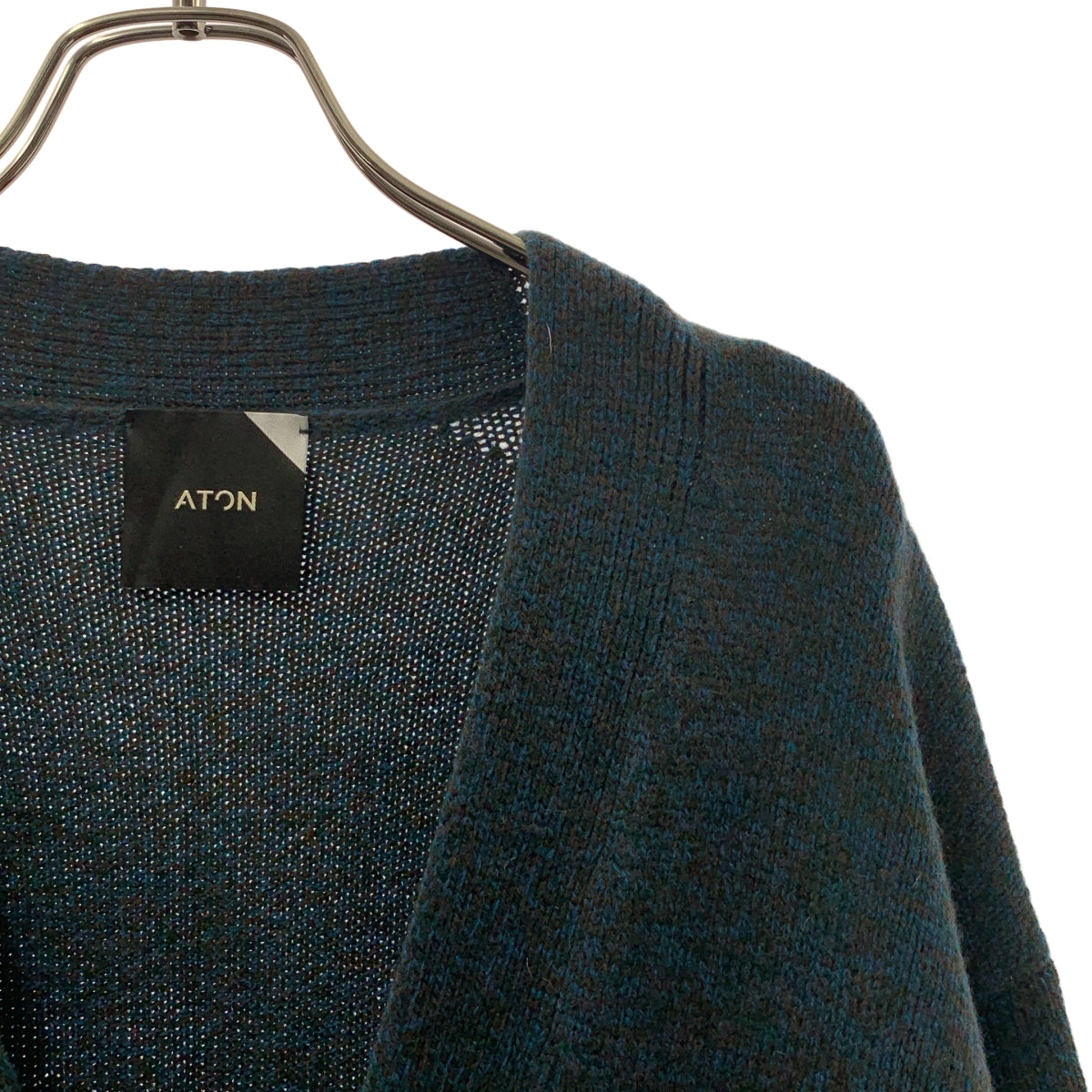 ATON / エイトン | 2020AW | OVERSIZED CARDIGAN ロングカーディガン ユニセックス | 2 | ブルーグリーン | レディース ATON / エイトン | OVERSIZED CARDIGAN ウール ロング カーディガン