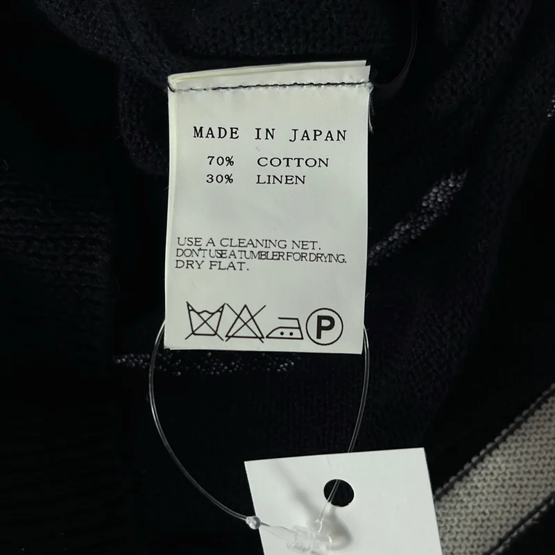 LIMI feu / リミフゥ | コットン リネン アシンメトリー ロングニット LV-K10-045 | S | レディース