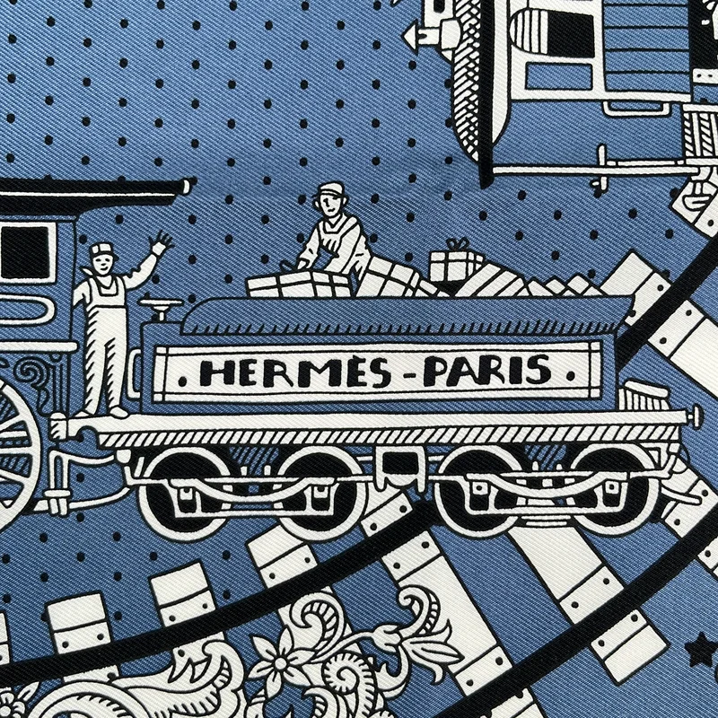 HERMES / エルメス | ALL ABOARD / オールアボード カレ55  シルク スカーフ |