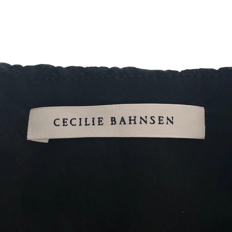 Cecilie Bahnsen / セシリーバンセン | シルク混 エンボスフラワー ボウタイ タイトロングスカート | 6 | レディース