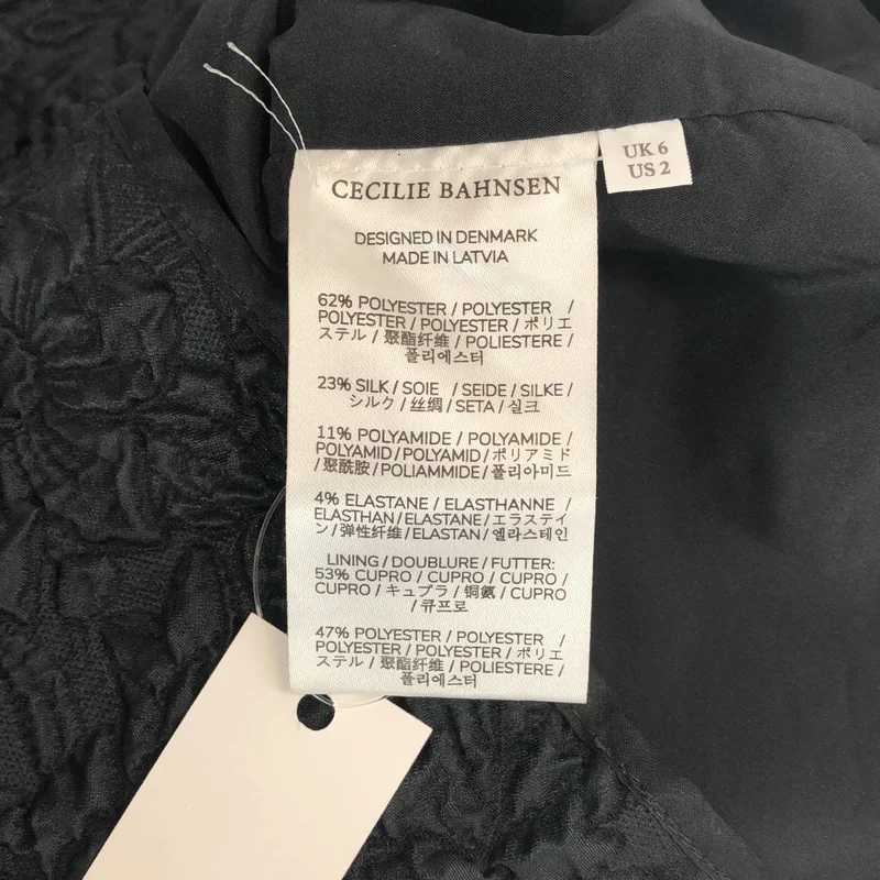 Cecilie Bahnsen / セシリーバンセン | シルク混 エンボスフラワー ボウタイ タイトロングスカート | 6 | レディース