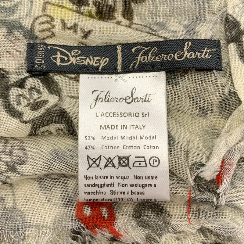 FALIERO SARTI / ファリエロサルティ | Disney / ディズニー ミッキー ミニー 総柄 大判 ストール |