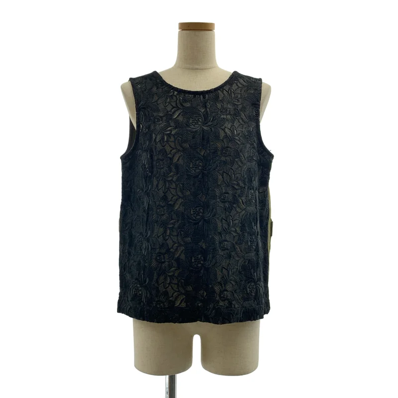 tricot COMME des GARCONS / トリココムデギャルソン | 2003SS | フラワー レース エンブロイダリー ミリタリー ブラウス | S | レディース