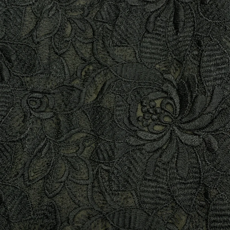 tricot COMME des GARCONS / トリココムデギャルソン | 2003SS | フラワー レース エンブロイダリー ミリタリー ブラウス | S | レディース