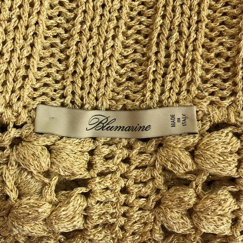 Blumarine / ブルマリン | ラメニットカーディガン |