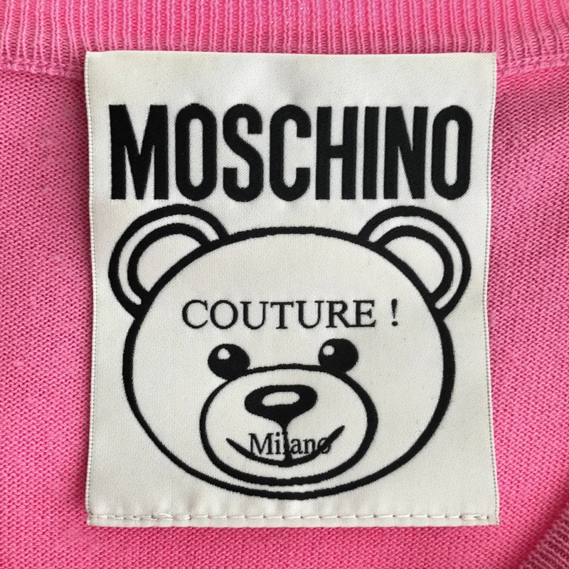 MOSCHINO / モスキーノ | コットン ベア クルーネックニット | XS | レディース