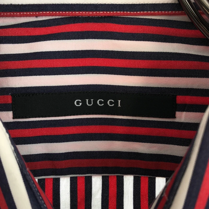 GUCCI / グッチ | コットン ストライプ ドレスシャツ | 39 | メンズ