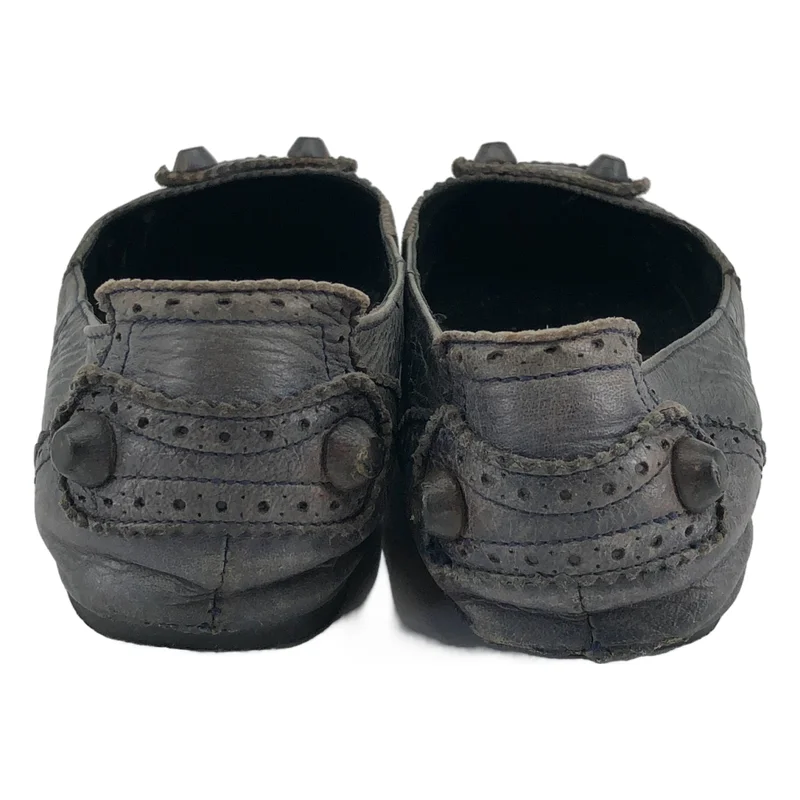 BALENCIAGA / バレンシアガ | レザー スタッズ フラットパンプス | 36 | レディース
