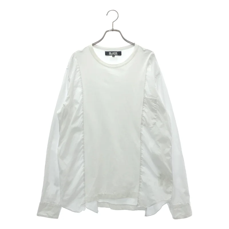 BLACK COMME des GARCONS / ブラックコムデギャルソン | 2021SS | シャツドッキング 切替 カットソー | L | メンズ