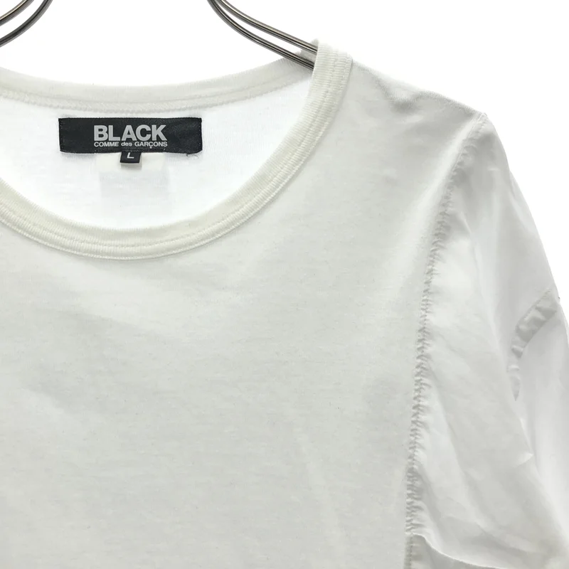 BLACK COMME des GARCONS / ブラックコムデギャルソン | 2021SS | シャツドッキング 切替 カットソー | L | メンズ