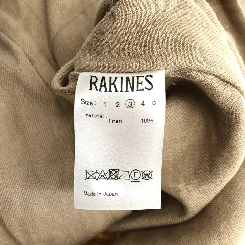 RAKINES / ラキネス | リネンチノ カラーレスジャケット | 3 | メンズ