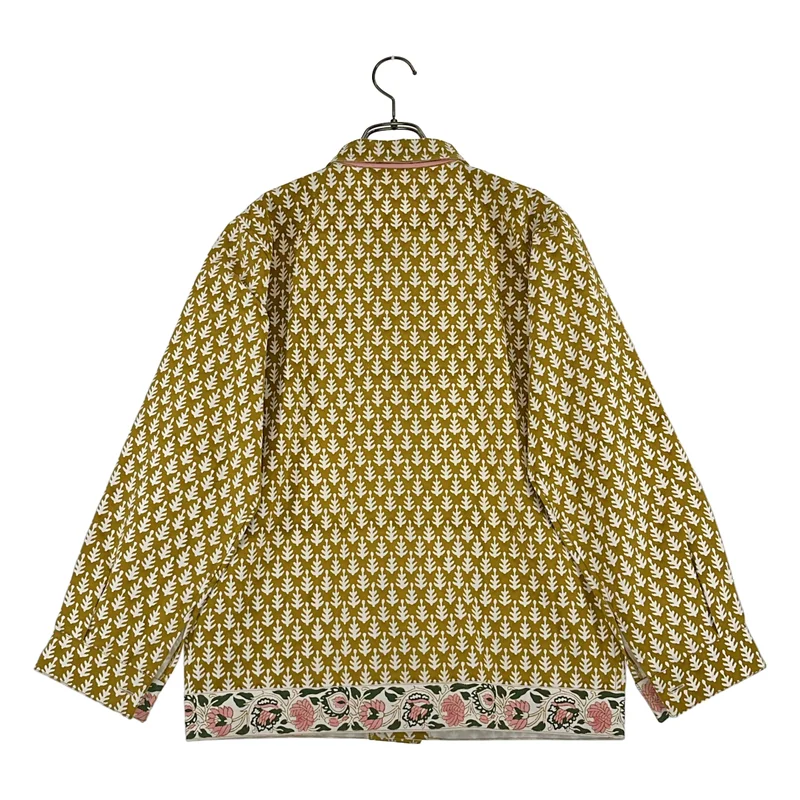 SZ Blockprints / エスゼットブロックプリント | ボタニカル プリント シャツジャケット | XS/S | レディース