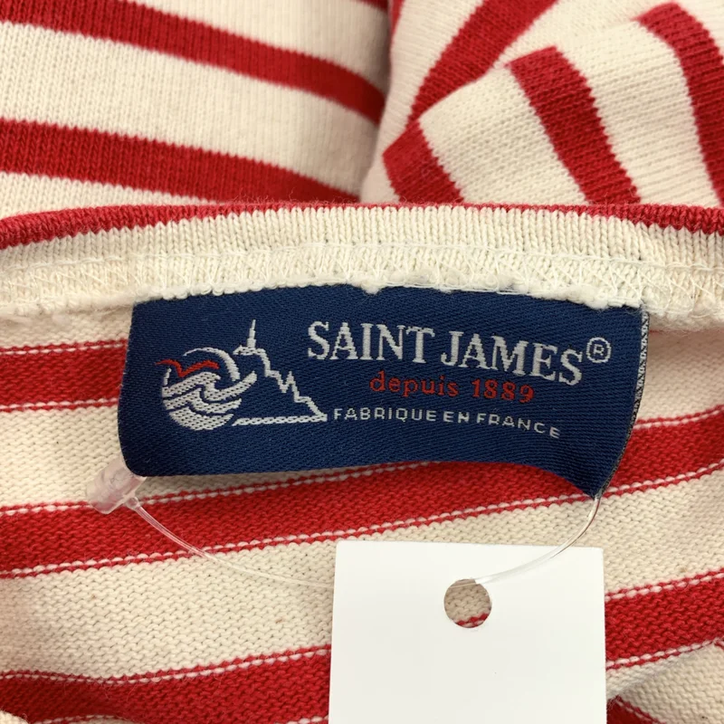SAINT JAMES / セントジェームス | OUESSANT / ウエッソン ボーダー ボートネック バスク カットソー | XS | レディース