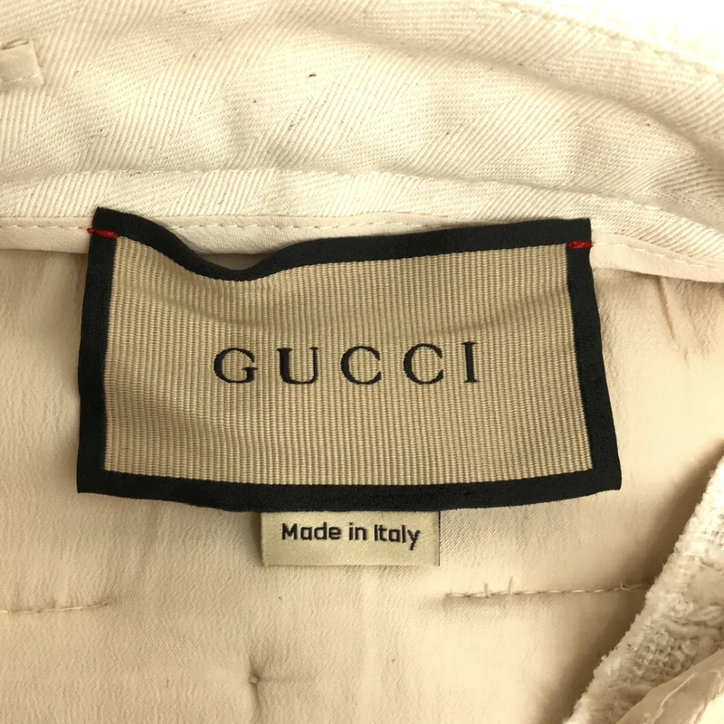GUCCI / グッチ | ツイード タック スラックス パンツ | 38 | レディース