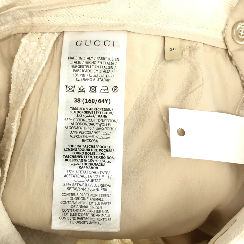 GUCCI / グッチ | ツイード タック スラックス パンツ | 38 | レディース