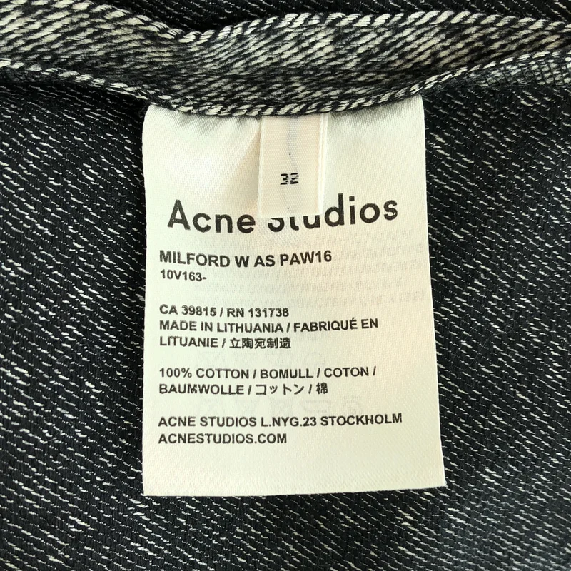 Acne Studios / アクネストゥディオズ | MILFORD W ベイカーデニムパンツ | 32 | レディース