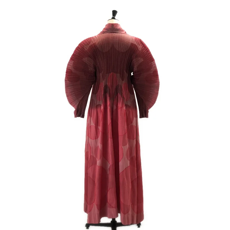 ISSEY MIYAKE FETE / イッセイミヤケフェット | A-POC INSIDE / 変形 プリーツ ワイドスリーブ ドレス ワンピース | 2 | レディース
