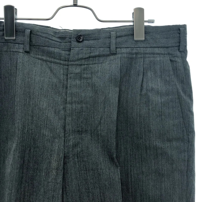 COMME des GARCONS HOMME / コムデギャルソンオム | AD1991 | ウールギャバ 2タック ワイドスラックス | M | メンズ