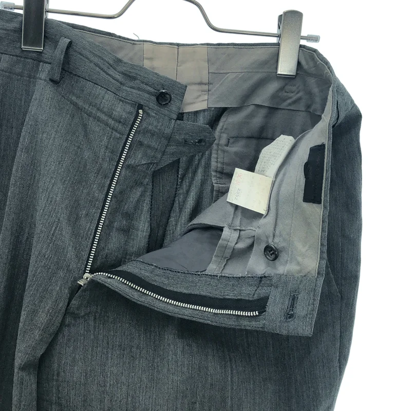 COMME des GARCONS HOMME / コムデギャルソンオム | AD1991 | ウールギャバ 2タック ワイドスラックス | M | メンズ