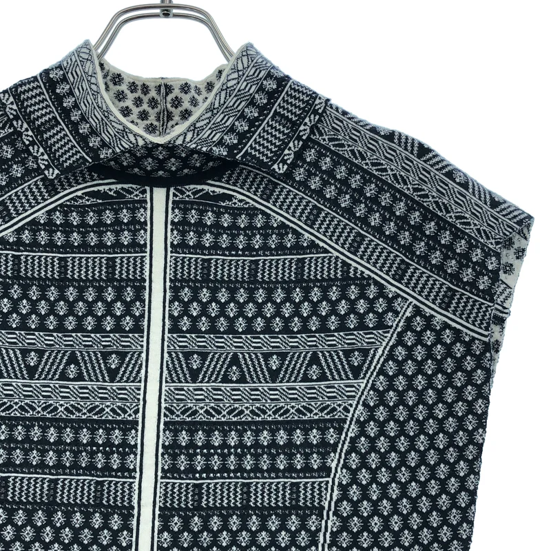 Mame Kurogouchi / マメクロゴウチ | 2024AW | Mishima Karatsu Small Floral Pattern Knitted Top ジャガード ハイネック ニット | 2 | レディース