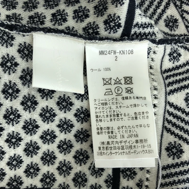 Mame Kurogouchi / マメクロゴウチ | 2024AW | Mishima Karatsu Small Floral Pattern Knitted Top ジャガード ハイネック ニット | 2 | レディース