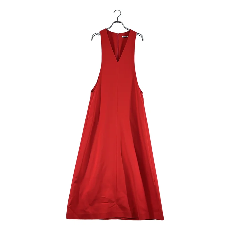 AURALEE / オーラリー | 2023AW | TENSE WOOL DOUBLE CLOTH DRESS / オーバーシルエット サイドポケット ワンピース | 1 | レディース