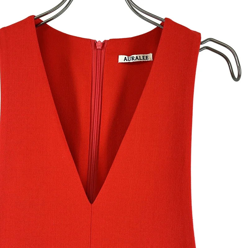 AURALEE / オーラリー | 2023AW | TENSE WOOL DOUBLE CLOTH DRESS / オーバーシルエット サイドポケット ワンピース | 1 | レディース