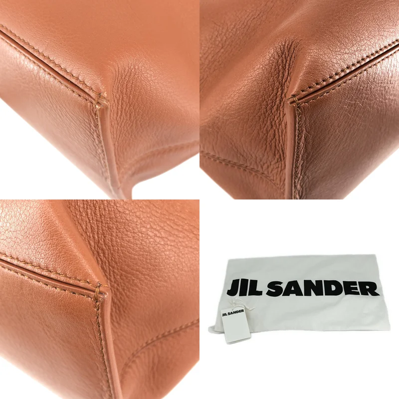 JIL SANDER / ジルサンダー | Cannolo レザー トートバッグ | UN1 | レディース