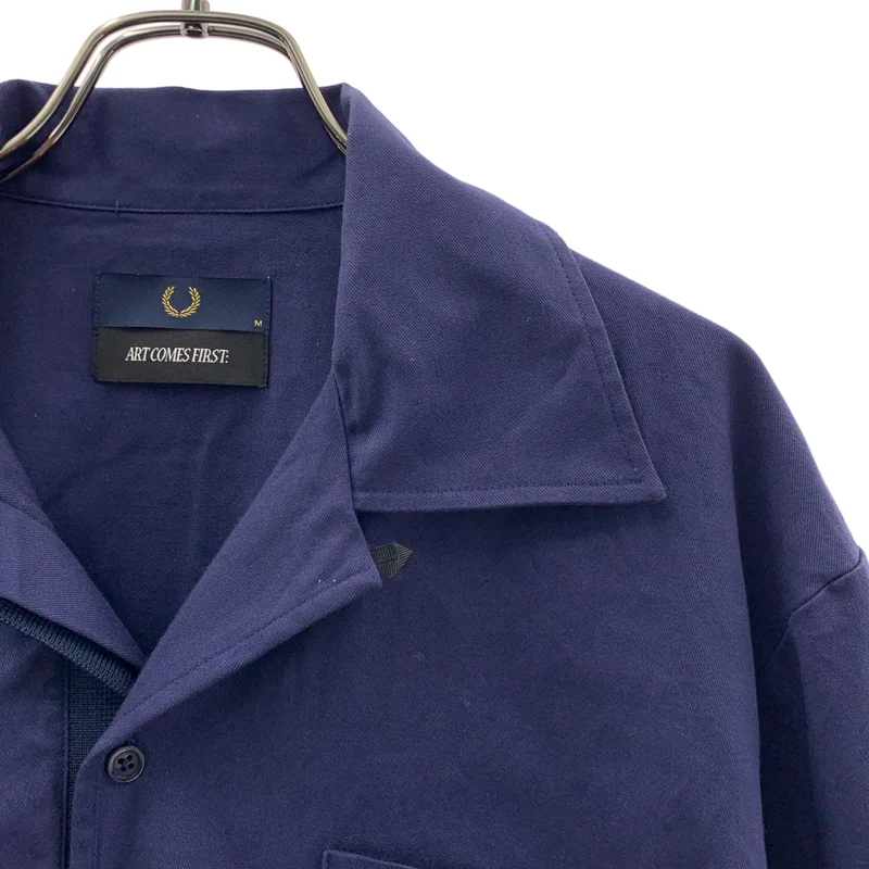 FRED PERRY / フレッドペリー | コットン オープンカラー シャツジャケット |