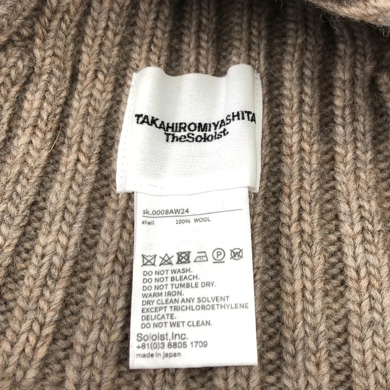 TAKAHIROMIYASHITA The Soloist / タカヒロミヤシタザソロイスト | 2024AW | v-neck neckwarmer / Vネック ニットネックウォーマー |