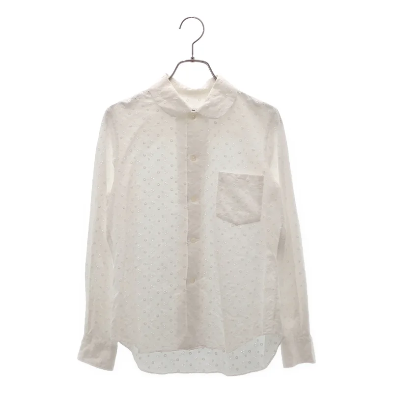 COMME des GARCONS COMME des GARCONS / コムコム | 2012SS | コットン 丸襟 レース シャツ | XS | レディース