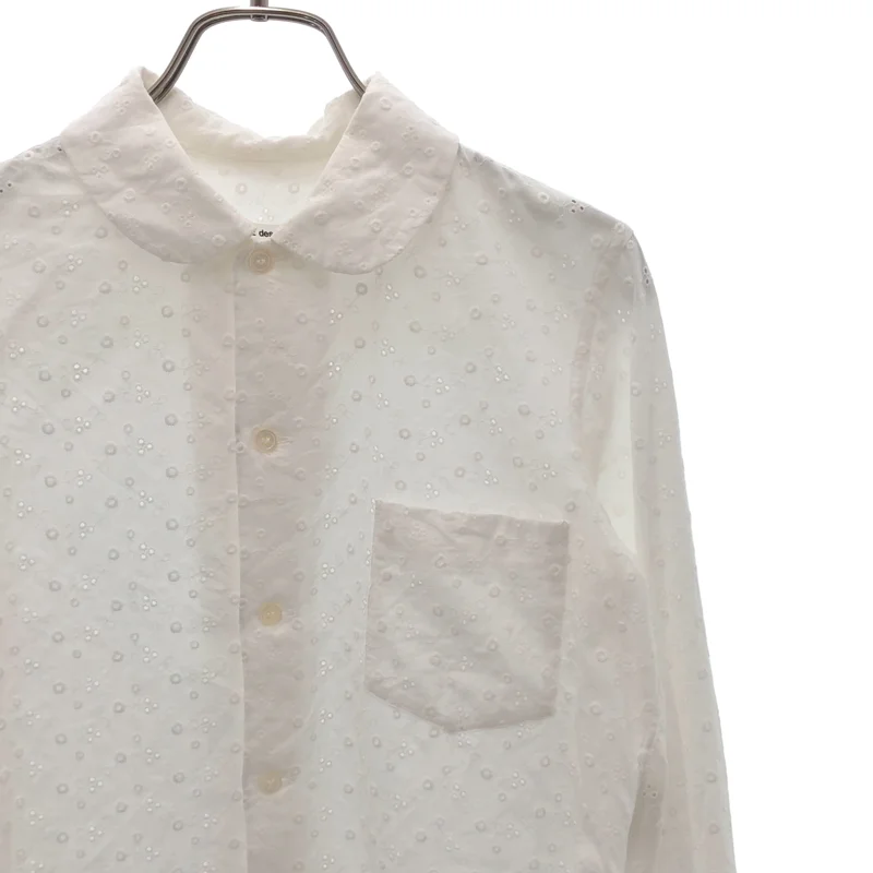 COMME des GARCONS COMME des GARCONS / コムコム | 2012SS | コットン 丸襟 レース シャツ | XS | レディース