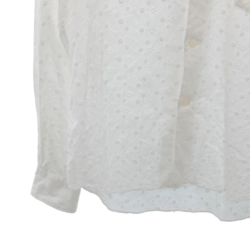 COMME des GARCONS COMME des GARCONS / コムコム | 2012SS | コットン 丸襟 レース シャツ | XS | レディース