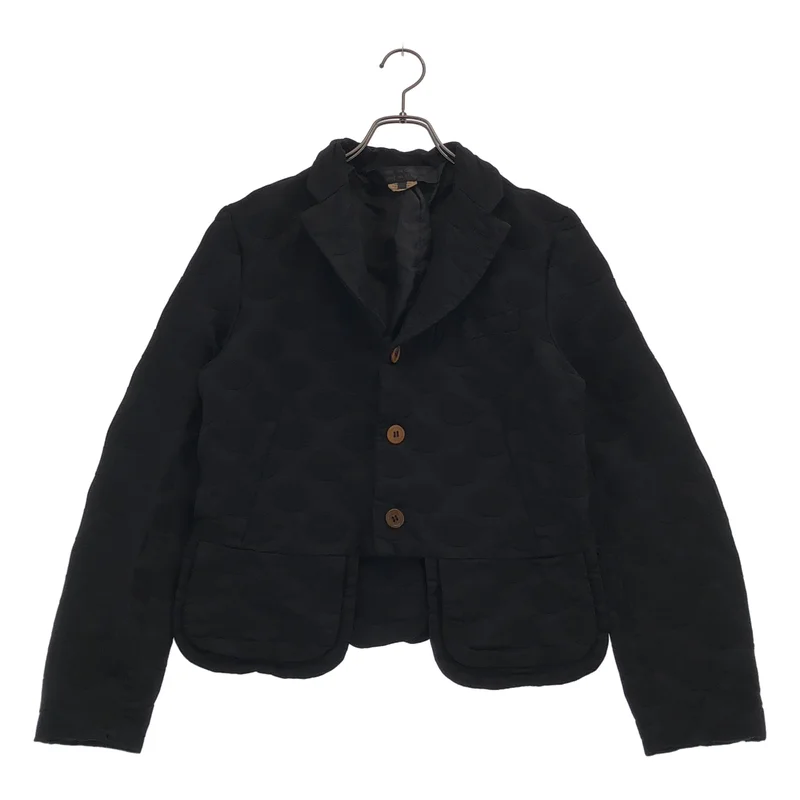 COMME des GARCONS COMME des GARCONS / コムコム | 2022SS | ポリエステル 縮絨 ドット ショートテーラードジャケット | S | レディース