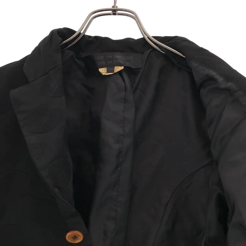 COMME des GARCONS COMME des GARCONS / コムコム | 2022SS | ポリエステル 縮絨 ドット ショートテーラードジャケット | S | レディース