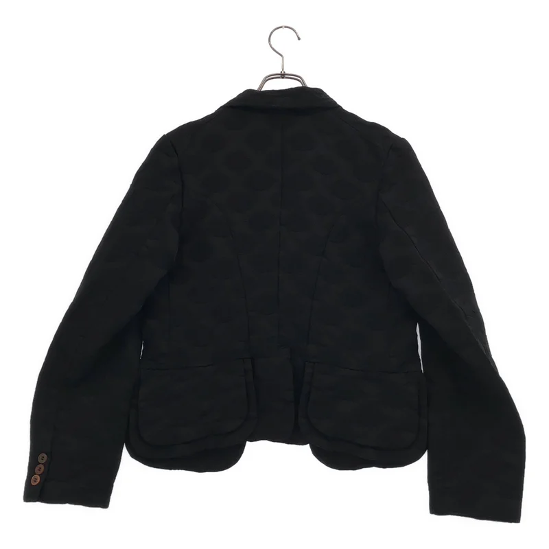 COMME des GARCONS COMME des GARCONS / コムコム | 2022SS | ポリエステル 縮絨 ドット ショートテーラードジャケット | S | レディース