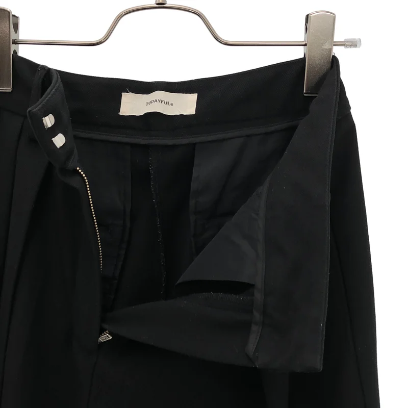 TODAYFUL / トゥデイフル | Tuck Twill Trousers / ツイル タックワイドパンツ | 36 | レディース