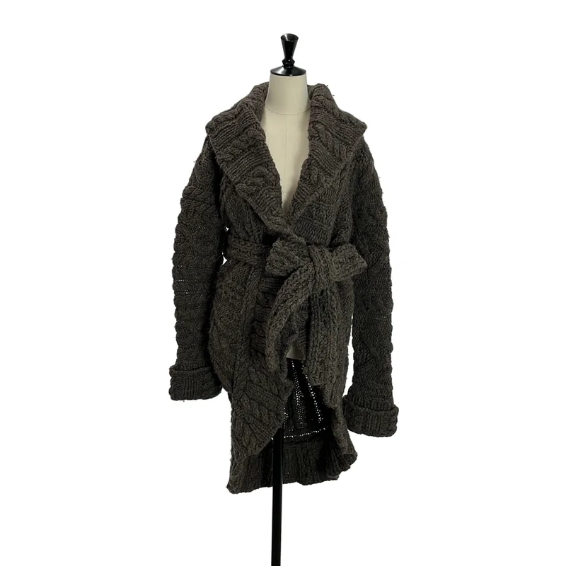tricot COMME des GARCONS / トリココムデギャルソン | 2006AW | ウール ケーブルニット ガウンカーディガン |
