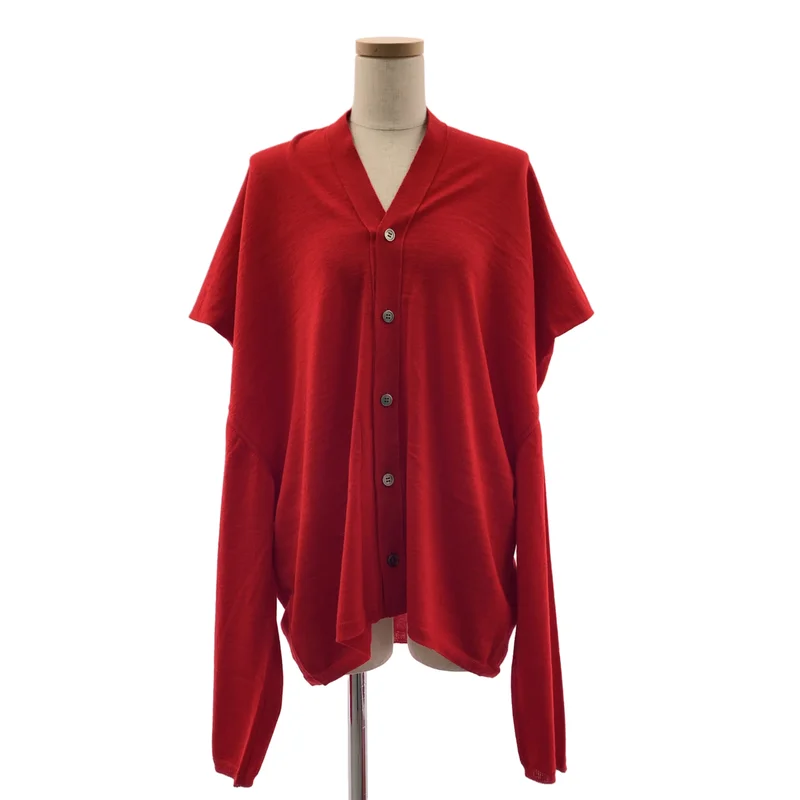 COMME des GARCONS / コムデギャルソン | 2025SS | ウール 変形 オーバーシルエット ニット カーディガン | S | レディース