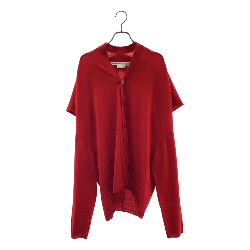 COMME des GARCONS / コムデギャルソン | 2025SS | ウール 変形 オーバーシルエット ニット カーディガン | S | レディース
