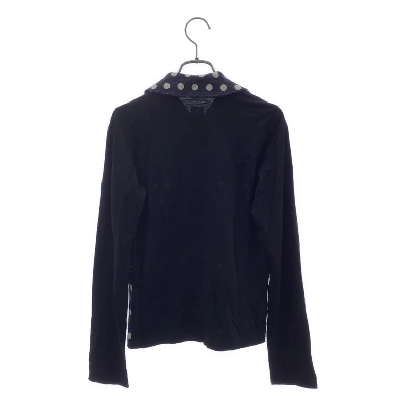 tricot COMME des GARCONS / トリココムデギャルソン | 2009AW | ウール 総柄 ドット フリル装飾 丸襟 ニット カーディガン |