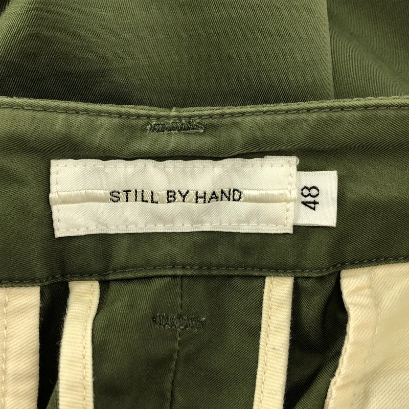 STILL BY HAND / スティルバイハンド | ミリタリー インタックパンツ | 48 | メンズ