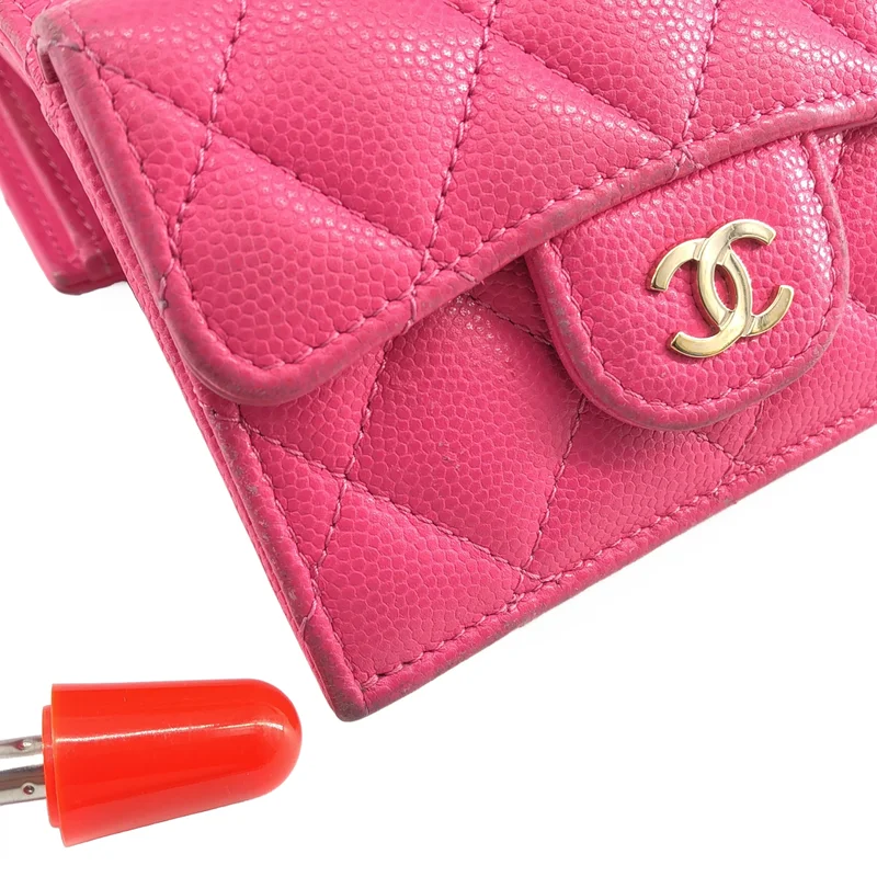 CHANEL / シャネル | マトラッセ キャビアスキン 三つ折り財布 | – KLD