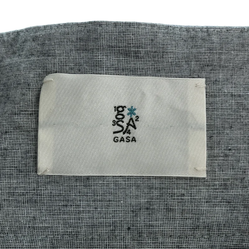 GASA / ガサ | リネン レース刺しゅう バックギャザー ラップスカート |