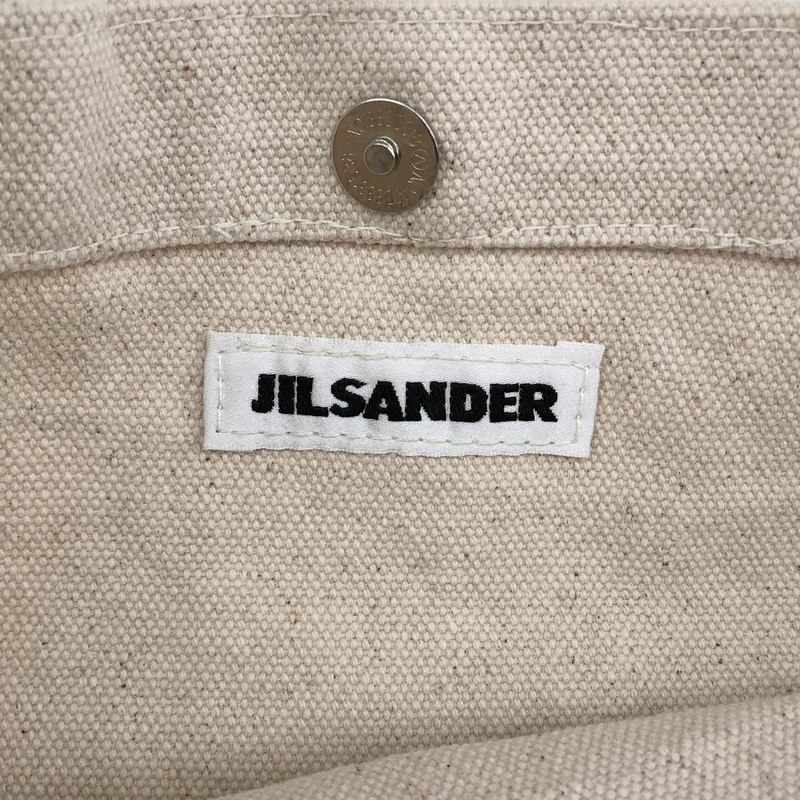 JIL SANDER / ジルサンダー | ロゴプリント キャンバストートバッグ |