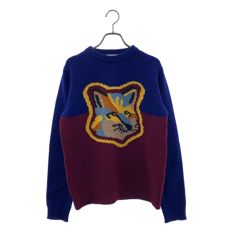 MAISON KITSUNE / メゾンキツネ | ウール フォックス ニット セーター | XXS | メンズ