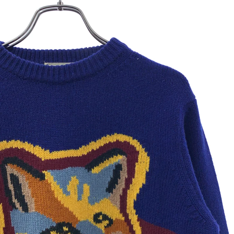 MAISON KITSUNE / メゾンキツネ | ウール フォックス ニット セーター | XXS | メンズ