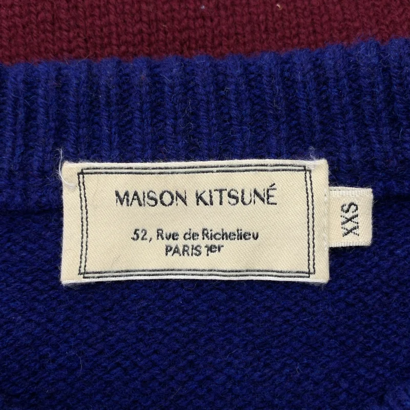 MAISON KITSUNE / メゾンキツネ | ウール フォックス ニット セーター | XXS | メンズ