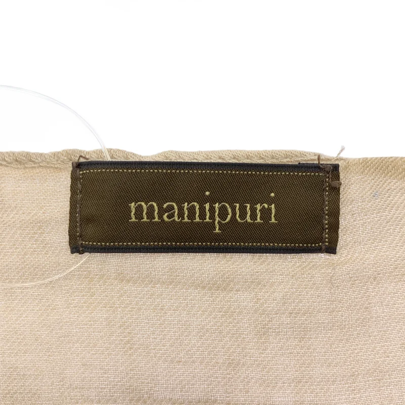 manipuri / マニプリ | 総柄 ロゴ 大判 ストール |