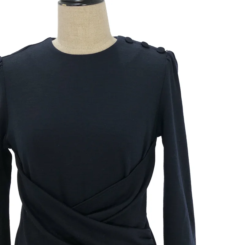 BORDERS at BALCONY / ボーダーズアットバルコニー | 2023AW | WEEKEND CROSS DRESS / ウール ウィークエンド クロスドレス | 36 | レディース